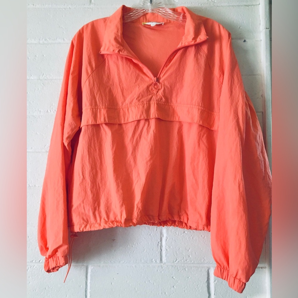 Hippie Rose 2 piece set 🧡🌞 Vibrant Coral Orange windbreaker jacket and shorts
